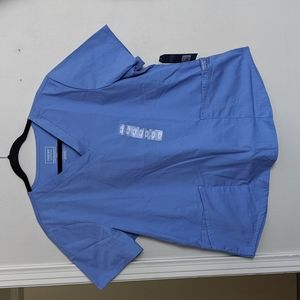 Cherokee workers ceil blue scrub top size XL